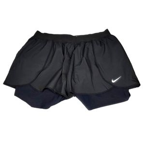 Womens NIKE DRIFIT tennis skort skirt Size 3X Black